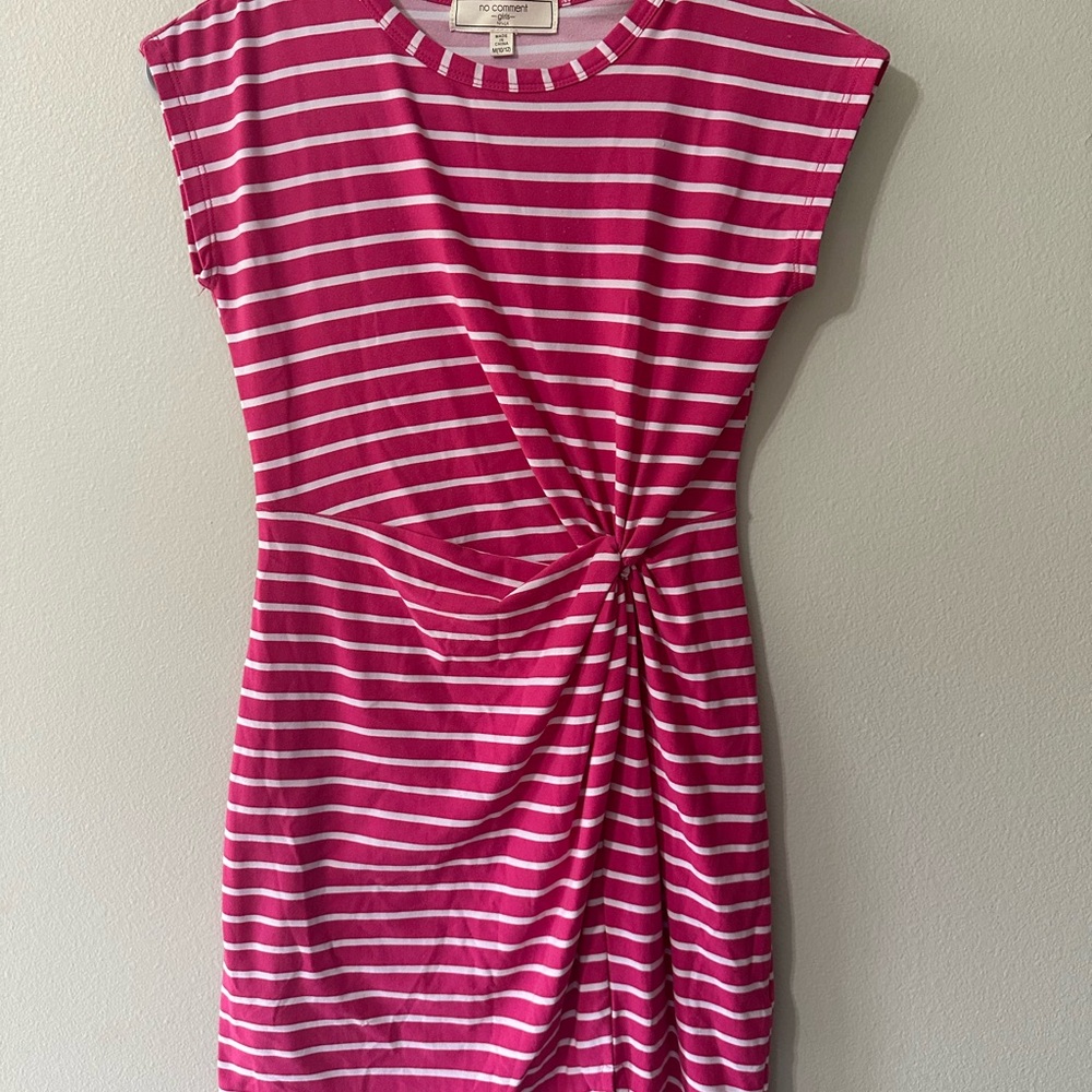 Pink and White Dress